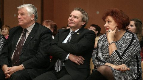 Валерий Корб, Евгений Соловьев и Людмила Янченко (Фото: Пеэтер ЛИЛЛЕВЯЛИ/АРХИВ)